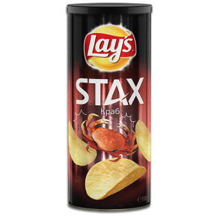 ЧИПСЫ LAYS STAX, Краб,